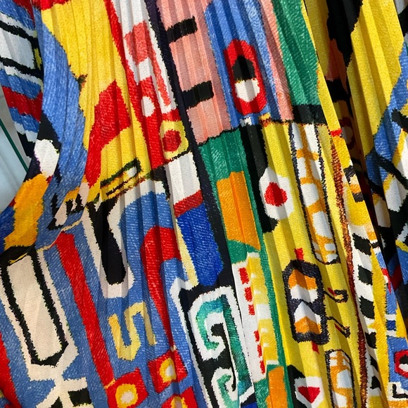 STELLA JEAN Multicolor Maya Pleated Skirt midi - Picture 4 of 5